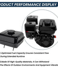 Heavy Duty Gas Fuel Tank Replacement For 208cc 163cc 5HP 6.5HP OHV Engines used in pressure washers, water pumps shown