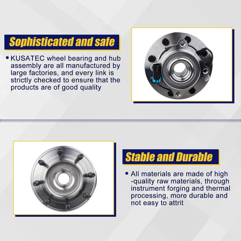 Beefy Front Wheel Bearing And Hub Assembly 515098 For Chevy Silverado Suburban 2500 3500 And GMC Sierra Yukon XL 2500 3500 2007 2013