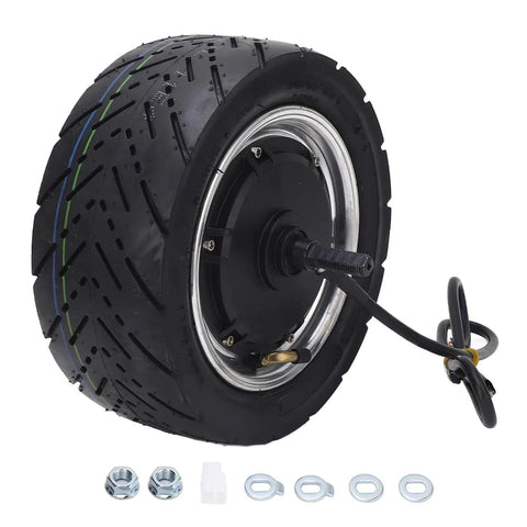 Beefed Up 11 Inch Wheel Hub Motor For Electric Motorcycle And Scooter 1500W To 4000W Brushless DC Drive, aluminum hub, IPX6 waterproof