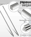 Image showing Six Piece 1/4 Inch Square Steel Bar Stock Set Cold Drawn Precision Key Stock Metal Bars Each 12 Inches Long Ideal For Milling Lathe Projects And Fabrication Tasks with strong and sturdy features.