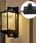Dusk To Dawn Outdoor Lighting Sensor With Photocell No Brainer Easy Install 120-277V shown installed on outdoor wall light