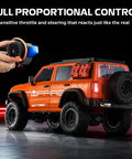 1/12 Scale RC Crawler Ready for Off Road Action, 4x4 Rock Truck RTR with GWM Tank 300 inspired body and remote control