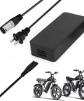 UL Certified Beefed Up Fast Charging 3Pin 48V 2A EBike Battery Charger For Ridstar Q20 Q20 Pro H20 Pro H26 Pro Waterproof