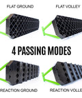 4-In-1 Soccer Rebounder Board For Backyard Training, Portable Dual Surface And Dual Angle Rebounds For Passing And Reaction Drills setup modes