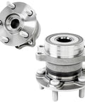2 Pack Rear Wheel Bearing Hub Assembly 512518 Fits Subaru Forester 2014 To 2018, Impreza 2012 To 2021, XV Crosstrek 2013 To 2015, Crosstrek 2016 To 2021 With 5 Lugs, Easy Install, Beefed Up Steel Build, Road Ready Performance shown in side and top view