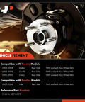 Rear Wheel Bearing And Hub Assembly For Toyota Corolla 2003 To 2008 Matrix Celica 2000 To 2005 And Pontiac Vibe Five Lug Front Wheel Non ABS
