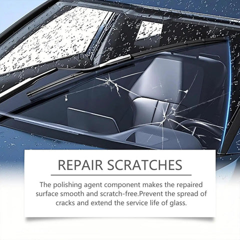 Two Bottle Windshield Glass Repair Kit With Quick Fix Fluid For Chips And Cracks Bullseye And Star Shape Cracks Car Glass Repair Made Easy And Pro Grade
