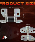 Driver Side Left Front Door Hinges Upper Lower Set For Jeep Grand Cherokee Dodge Charger Durango Chrysler 300 dimensions 5.51x3.15x2.56 in