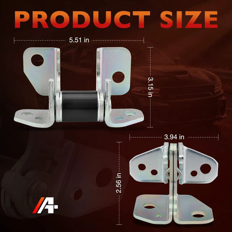 Driver Side Left Front Door Hinges Upper Lower Set For Jeep Grand Cherokee Dodge Charger Durango Chrysler 300 dimensions 5.51x3.15x2.56 in