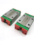 Precision Linear Guide QEH25CA QEH25 QEH25CAZ0C ZAC Z0H GK Block Carriage Rails for CNC Machines and 3D Printers, top view.