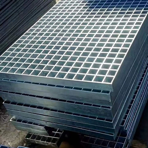 Heavy Duty Galvanized Steel Drain Grate Cover For Outdoor Drainage, Anti Slip Metal Sewer Strainer That Prevents Clogs