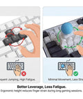 3D printed WASD keycap kit for keyboard joystick gaming, Turn Your Keyboard Into An Arcade Stick With A Four Key Linkage Mod For Fighting Games 3D Printed WASD To Joystick Keycap Kit Tool Free Install DIY Mini Controller For Retro Gaming Emulators And Arcade Style Play.