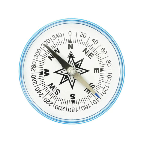 Big 100mm Pocket Compass For Camping And Hiking, round orienteering tool with clear dial, handheld outdoor gear, durable ABS build