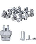 Heavy Duty Split Bolt Fence Connectors For Electric Fence Wire Systems, Durable Galvanized Bolt With Aluminum Nut, Rust Resistant Notched Design For Ultra Strong Grip, Quick Wire Joining, 20 Piece Pack Easy Install