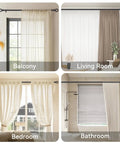 Super Strong Heavy Duty Black Curtain Rods For Windows Adjustable From 28 To 48 Inches 5/8 Inch Diameter Premium Metal Drapery Rod