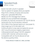 SpeakerHub for All-In-One Smart Home Water Leak Starter Kit With SpeakerHub And Leak Sensors, LoRa Powered Quarter Mile Range