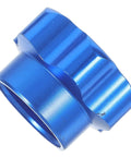 Blue Alloy Valve Stem Knob With 6mm Hole Replacement for Outdoor Water Spigot, close-up view