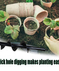 Two Size Garden Auger Drill Bits Set 3.5 x 16 and 1.6 x 16.8 Inch for Quick Bulb and Flower Planting with gardening tools