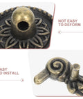 Close-up of Vintage Bail Drawer Pull Handles Set For Dressers And Cabinets, Antique Style Knobs, 121mm Rustic Decorative Hardware