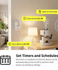 Image of 800 Series Z Wave Plug In Smart Outlet Switch With Built In Repeater For Extended Range Up To 1300 Feet in a living room setting.