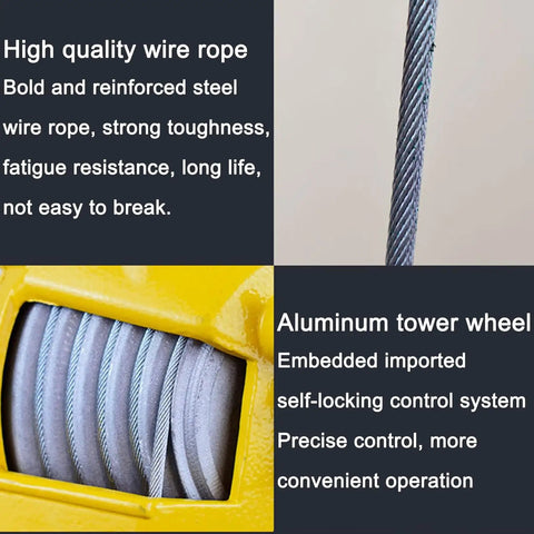 Solid As A Rock Retractable Spring Balancer Tool Hanger Bracket with high quality wire rope and aluminum tower wheel.