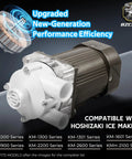 Water Pump And Motor Assembly For Hoshizaki Ice Machines With Cable And Plug Service Kit, beefed up for high ice production.
