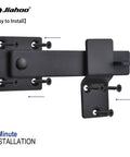 6 Inch Barn Door Flip Latch For Fence And Shed Gates Heavy Duty Solid Metal Iron Hardware In Matte Black Sliding Door Security Latch For Farm Gate Privacy Lock Durable Outdoor Gate Hardware, shown with mounting hardware for easy installation.