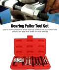Heavy Duty Hydraulic Gear Puller And Bearing Separator Tool Kit Is A Bad Boy For Mechanics Who Want Zero Stress With Heavy Duty Forged Steel That Does Not Break Or Leak During Hard Work On Any Car Truck Or Machine Repair, red case open