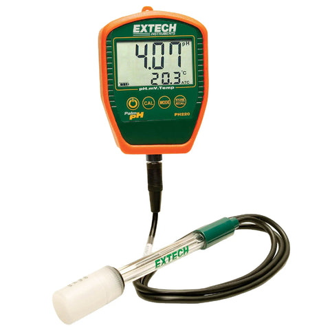 Waterproof Palm PH Meter With Cabled Electrode Handy Handheld PH Tester for Soil Water and Food Testing, quick readout display.