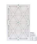 Four Pack 16x25x1 MERV 10 Air Filters For Home AC And Furnace With Actual Size 15 1/2 By 24 1/2 By 7/8 Made In USA Built To Last