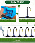 All In One 360 Degree Adjustable Drip Irrigation System With Fifty Foot Hose And Fifteen Nozzles For Lawn Garden Plants Five Sixteenths Inch Flow To The Far End No More Dry Spots Greenhouse Yard Care Kit Easy Install installation steps