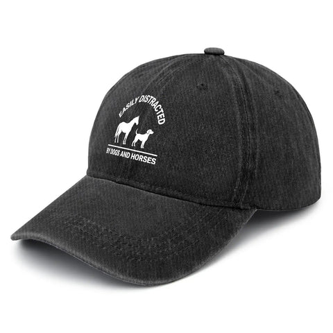 Dope Everyday Breathable Hat For Women With Adjustable Buckle Fit, black cap with animal print detail.