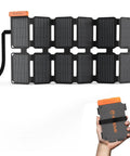 36W Solar Panel Charger With Quick Charge USB A USB C And DC Ports Ultra Lightweight Foldable Solar Kit for outdoor use