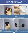 Installation guide for Adhesive Refrigerator Locks 2 Pack With Three Digit Combination No Drilling Easy Install Child Proofing