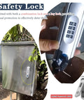 Tough As Nails Waterproof Stainless Steel EV Charger Cover with dual key and combination lock, securing outdoor chargers.
