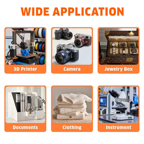 Wide application of Two Pounds of Heavy Duty Silica Gel Desiccant Balls With Serious Moisture Soaking Capacity For Electronics And 3D Filament.