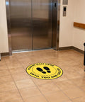 10 Pack Please Wait Here Until You Are Called Sign 12 Inch Square Vinyl Floor Sign Peel And Stick on lobby tile by elevator