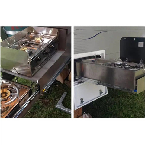 Killer Heavy Duty Three Section Drawer Slides One Pair Built Tough As Nails For Wardrobes And Cabinets Smooth Gliding Rack Systems Support Up To 38 Inches Long Top Shelf Quality For Warehouse Setup for RV stove.