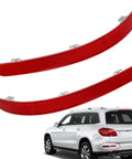 Two Piece Rear Bumper Reflector Set For Mercedes-Benz X166 GL GL350 GL450 GL500 GL550 GL63 AMG 2013-2016 And GLS450 2017-2019 Replacement A1668200474