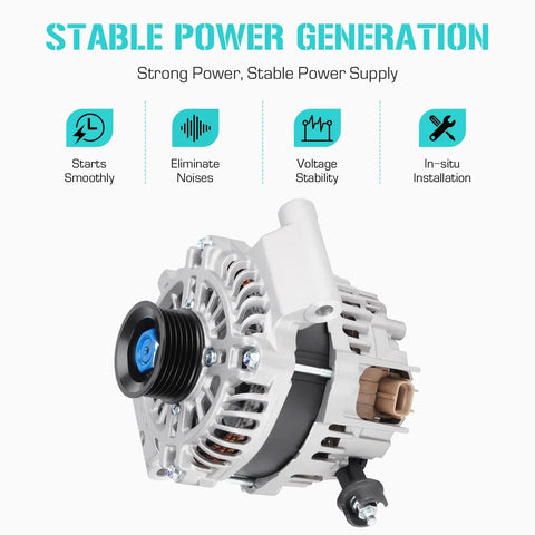 Plug And Play Replacement Alternator For Escape 2.5L 2009 2012 And Focus 2.0L 2008 2011 Fusion 2.5L 2010 Transit Connect 2.0L