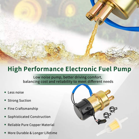 12V Electric Fuel Pump For Yamaha V Star 650 XVS650 XV1000 XVS1100 Virago XV535 1000 Road Star XV1600 XV1700A Royal Star