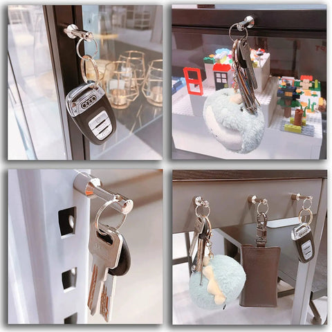 Keychain Magnet For Testing Brass And Jewelry, Pocket Neodymium Magnetic Tester For Iron Nickel Cobalt, Gold Or Silver Color, Ferrous Metal Verification Magnet And Hanging Keys Holder D12mm