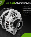 Beefed-Up Alternator Replacement For Hyundai Accent 2012-2017 Veloster 2012-2017 And Kia Rio 2012-2013 1.6L L4 Replaces 37300-2B510