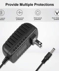 Heavy Duty 12V AC DC Power Adapter For Elmo Document Camera Models Like HV 110U HV 100XG EV 200 And EV 200AF with safety features.
