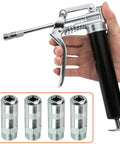Four metal Milwaukee grease gun coupler tips for M18/M12 cordless grease guns