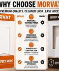 12x12 Inch Access Panel With Door For Drywall And Ceiling, Heavy Duty ABS Plastic Construction, Easy Install Wall Access Box, Wall Hole Cover Plate For Plumbing Electrical Wiring And Plywood, White installed in wall