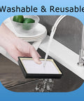 Two Pack EF12 HEPA Vacuum Filters For Kenmore 62731 52731 81615 81614 BC4026 Replacement being washed under a tap