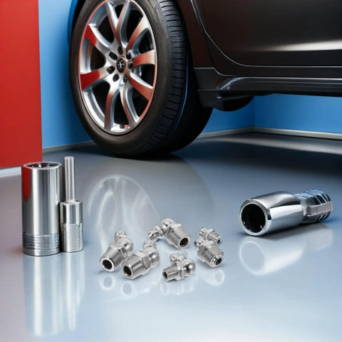 Top Tier Hydraulic Zerk Fittings Kit With Premium Stainless Steel Grease Gun Nozzle Assortment For Auto Farm And Industrial Repair Jobs That Last, stainless steel fittings by car wheel