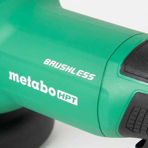 Close-up of 36V Cordless 4.5-Inch To 5-Inch Angle Grinder With MultiVolt Power, Brushless Motor, Paddle Switch Detail
