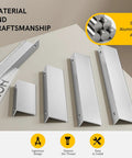 30 Pack 3 Inch Brushed Nickel Finger Pulls For Cabinets Edge To Edge Comfort Cast In One Solid Base Durable Aluminum Walls
